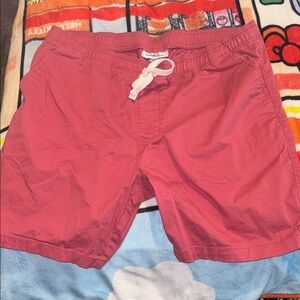 Men's Red Casual Shorts
